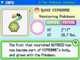 Vipromme Vipromme's Pokedex Entry