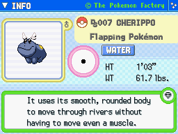 Cherippo (Shiny)'s Pokedex Entry