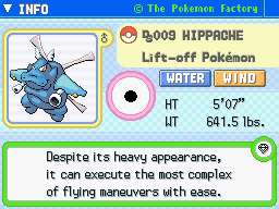 Hippache Hippache's Pokedex Entry