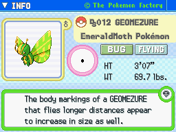Geomezure Geomezure's Pokedex Entry
