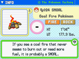 Smoal Smoal's Pokedex Entry