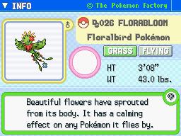Florabloom Florabloom's Pokedex Entry