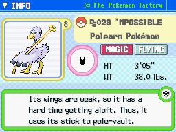 'Mpossible 'Mpossible's Pokedex Entry