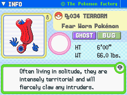 Terrorm Terrorm's Pokedex Entry