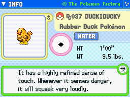 Duckiducky (Shiny) Duckiducky (Shiny)'s Pokedex Entry