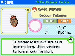 Pupyre Pupyre's Pokedex Entry