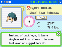 Tortire (Shiny)'s Pokedex Entry