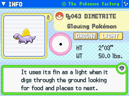 Dimetrite (Shiny)'s Pokedex Entry