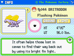 Britrodon (Shiny)'s Pokedex Entry