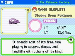 Sloplett Sloplett's Pokedex Entry