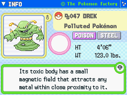 Drek (Shiny) Drek (Shiny)'s Pokedex Entry