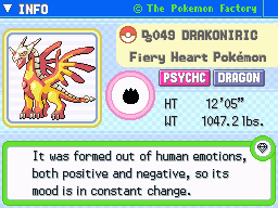 Drakoniric's Pokedex Entry