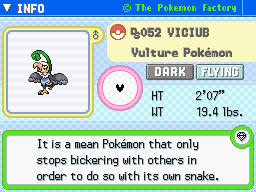 Viciub's Pokedex Entry