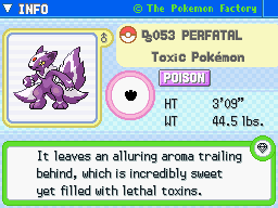 Perfatal's Pokedex Entry