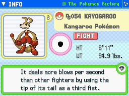 Kayogaroo (Shiny)'s Pokedex Entry