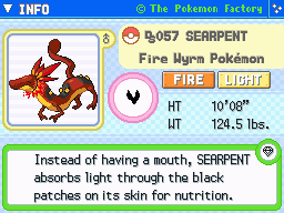 Searpent (Shiny)'s Pokedex Entry