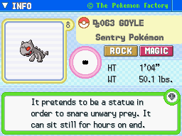 Goyle's Pokedex Entry