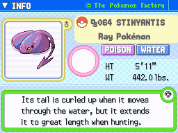 Stinyantis's Pokedex Entry