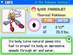 Fahrenjet's Pokedex Entry