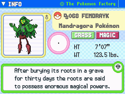 Femdrayk's Pokedex Entry