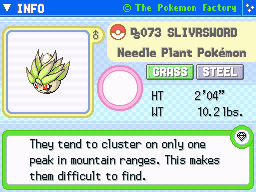 Slivrsword (Shiny)'s Pokedex Entry