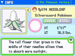 Needleaf's Pokedex Entry