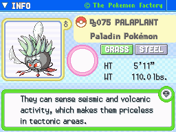 Palaplant's Pokedex Entry