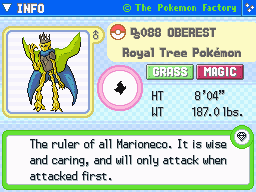 Oberest (Shiny)'s Pokedex Entry