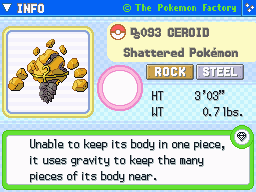 Ceroid (Shiny)'s Pokedex Entry