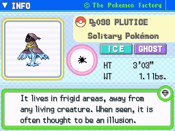Plutice's Pokedex Entry