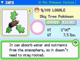 Logale Logale's Pokedex Entry