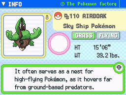 Airboak Airboak's Pokedex Entry