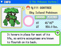Contree Contree's Pokedex Entry
