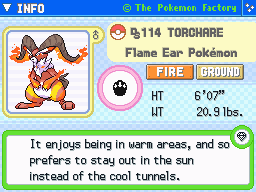 Torchare (Shiny)'s Pokedex Entry