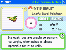 Maplet (Shiny) Maplet (Shiny)'s Pokedex Entry