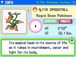 Sproutall (Shiny) Sproutall (Shiny)'s Pokedex Entry