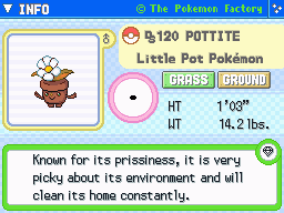 Pottite (Shiny)'s Pokedex Entry