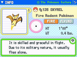 Skyrel (Shiny) Skyrel (Shiny)'s Pokedex Entry
