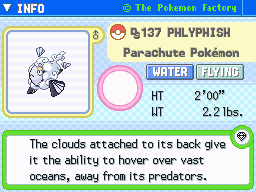 Phlyphish Phlyphish's Pokedex Entry