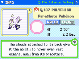 Phlyphish (Shiny)'s Pokedex Entry