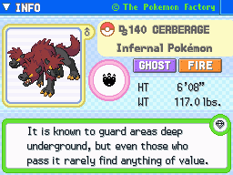 Cerberage Cerberage's Pokedex Entry