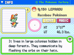 Lepradu Lepradu's Pokedex Entry