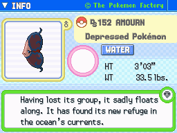 Amourn Amourn's Pokedex Entry