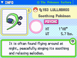 Lullabass's Pokedex Entry