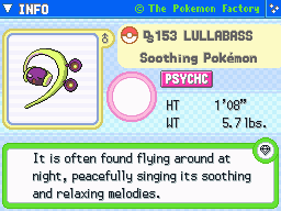 Lullabass (Shiny) Lullabass (Shiny)'s Pokedex Entry
