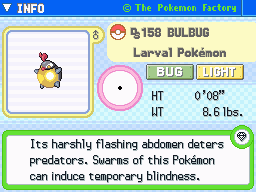 Bulbug Bulbug's Pokedex Entry