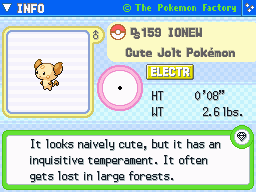Ionew (Shiny)'s Pokedex Entry