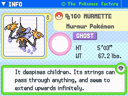 Murmette Murmette's Pokedex Entry