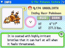 Ungoliath (Shiny)'s Pokedex Entry